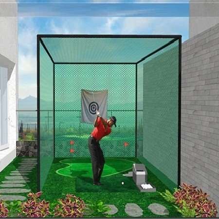 khung luoi tap golf tai nha