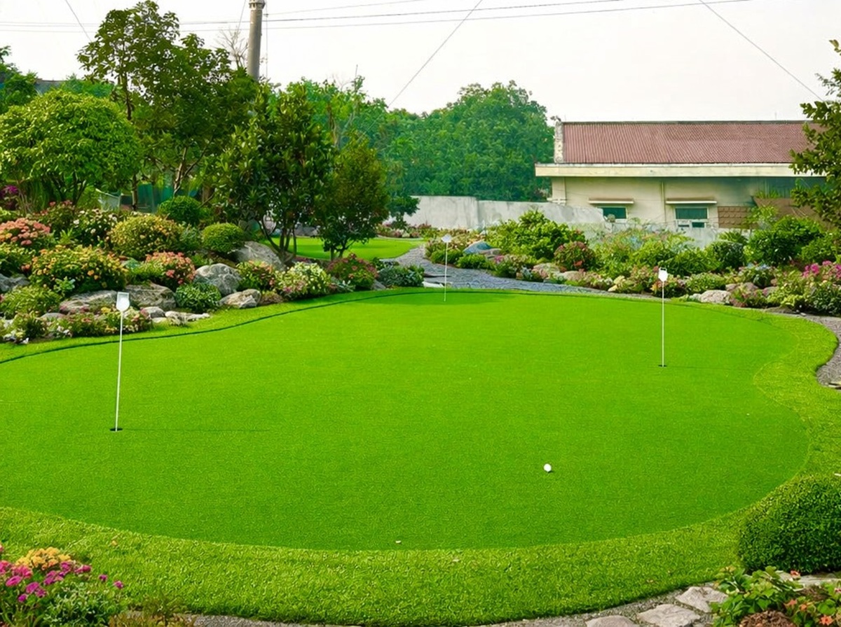 Thi công sân tập golf mini Putting green